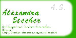 alexandra stecher business card